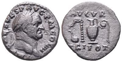 Vespasian (69-79), Denarius, Rome, 72-73; Ar (2,80 G; 17,5 MM; 6 H)