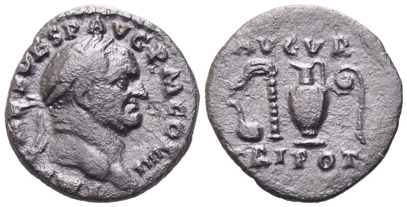 Vespasian (69-79), Denarius, Rome, 72-73; Ar (2,80 G; 17,5 MM; 6 H)