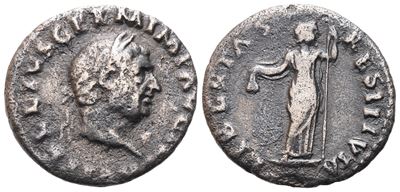 Vitellius (69), Denarius, Rome; Ar (2,71 G; 17,5 MM; 6 H)