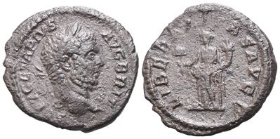 Geta (209-211), Cast "limes" Denarius, Rome, 211; Æ (2,31 G; 18,7 MM; 7 H)
