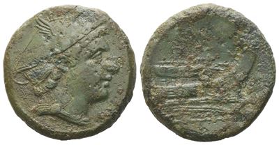 Anonymous, Semuncia, C. 217-215 Bc; Æ (5,50 G; 19,5 MM; 10 H)