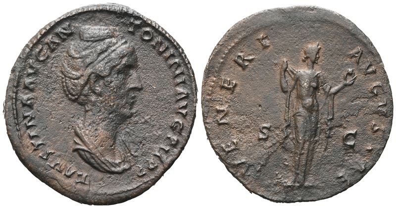 Faustina i (138-141), Sestertius, Rome, 138-140; Æ (25,34 G; 33,6 MM; 5 H)