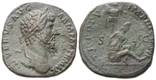 Lucius Verus (161-169), Sestertius, Rome, 165-166; Æ (27,20 g; 31,5 mm; 12 h)
