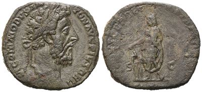 Commodus (180-196), Sestertius, Rome, 184; Æ (18,35 G; 29,9 MM; 6 H)