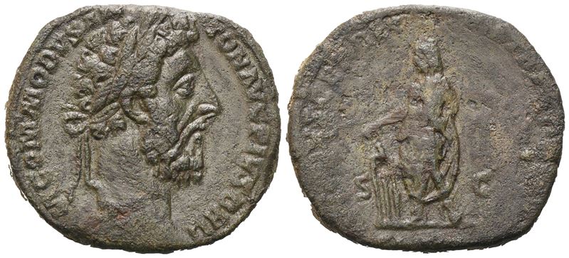 Commodus (180-196), Sestertius, Rome, 184; Æ (18,35 G; 29,9 MM; 6 H)
