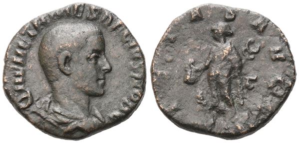 Herennius Etruscus Caesar (249-251), Sestertius, Rome; Æ (14,10 g; 26,6 mm; 12 h)