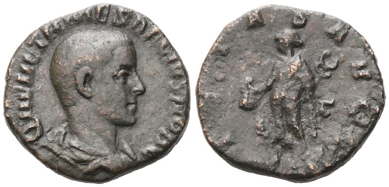 Herennius Etruscus Caesar (249-251), Sestertius, Rome; Æ (14,10 G; 26,6 MM; 12 H)