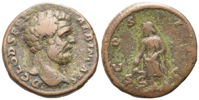 Clodius Albinus As Caesar (193-195), As, Rome, 194-195; Æ (10 G; 23,3 MM; 12 H)