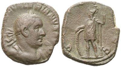 Valerianus, Sestertius, Roma, 253-254 d.C., Æ
