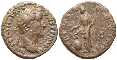 Antoninus Pius (138-161) Dupondius, Rome, Ad 155-156; Æ (10,70 G; 25,8 MM; 12 H)