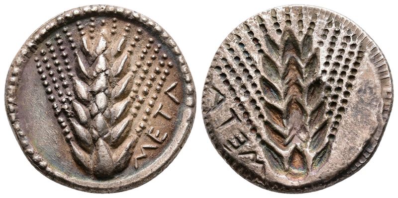 Southern Lucania, Metapontion, C. 540-510 Bc. Replica Of Ar Stater (24mm, 7.79g).