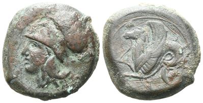 Sicily, Syracuse, 400-390 Bc. Æ Litra (19 MM, 7.94 G).