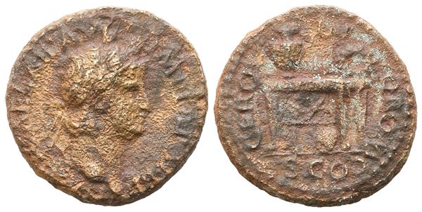 Nero (54-68), Semis, Rome, c. 64; Æ (3,03 g; 15,5 mm; 6 h)