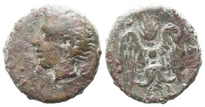 Sicily, Katane, C. 415-404 Bc. Æ Onkia (14 MM, 1.77 G).