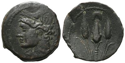 Carthaginian Domain, Sardinia, C. 241-238 Bc. Æ (20 MM, 4.88 G).