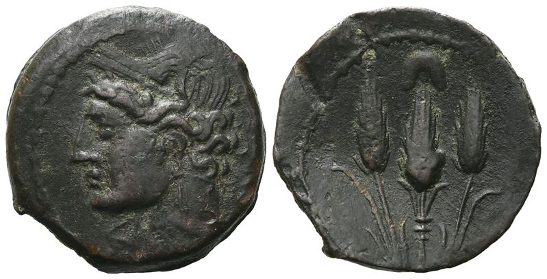 Carthaginian Domain, Sardinia, C. 241-238 Bc. Æ (20 MM, 4.88 G).