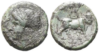 Northern Campania, Cales, C. 265-240 Bc. Æ (21 MM, 7.44 G).