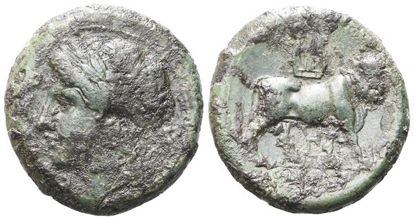 Northern Campania, Cales, c. 265-240 BC. Æ (21 mm, 7.44 g).  - Auction GREEK & ROMAN PROVINCIAL COINS AND NUMISMATIC LITERATURE Including a wide selection of Alexandrian Coins from the Dattari Collection - Bertolami Fine Art - Prague