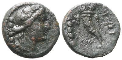Northern Lucania, Paestum, C. 218-201 Bc. Æ Triens (17 MM, 3.31 G).