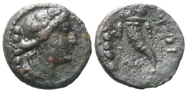 Northern Lucania, Paestum, c. 218-201 BC. Æ Triens (17 mm, 3.31 g).  - Auction GREEK & ROMAN PROVINCIAL COINS AND NUMISMATIC LITERATURE Including a wide selection of Alexandrian Coins from the Dattari Collection - Bertolami Fine Art - Prague