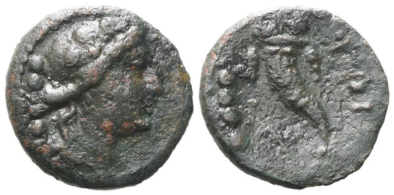 Northern Lucania, Paestum, C. 218-201 Bc. Æ Triens (17 MM, 3.31 G).