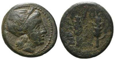 Southern Lucania, Metapontion, C. 225-200 Bc. Æ (17 MM, 4.65 G).