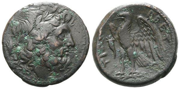 Bruttium, The Brettii, c. 214-211 BC. Æ Unit (22 mm, 8.19 g).  - Auction GREEK & ROMAN PROVINCIAL COINS AND NUMISMATIC LITERATURE Including a wide selection of Alexandrian Coins from the Dattari Collection - Bertolami Fine Art - Prague