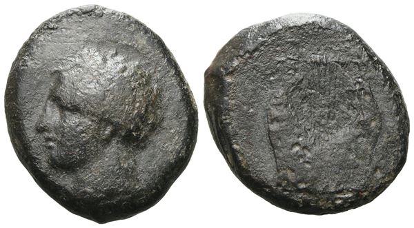 Sicily, Adranon, c. 340-330 BC. Æ (20 mm, 8.56 g).