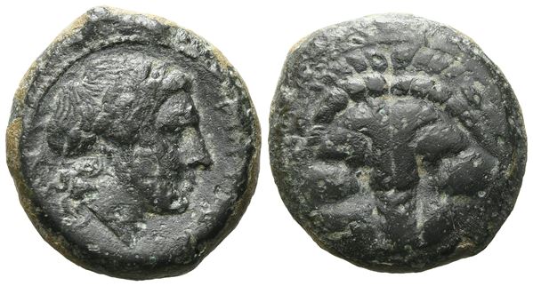 Bruttium, Rhegion, c. 351-280 BC. Æ (21 mm, 8.28 g).