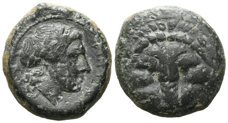 Bruttium, Rhegion, C. 351-280 Bc. Æ (21 MM, 8.28 G).