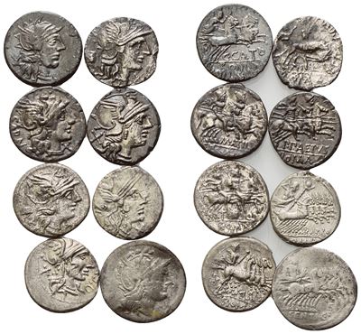 Lot Of 8 Roman Ar Coins To Be Catalogued. Lot To Be Sold As Is, No Returns.