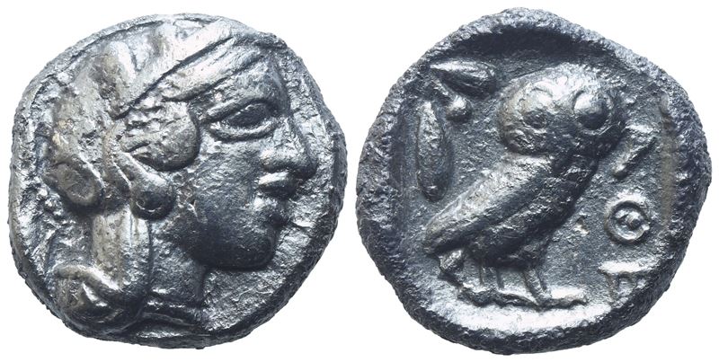 Attica, Athens, Drachm, 406-5 Bc; Ar (4,19 G; 14,7 MM; 2 H)