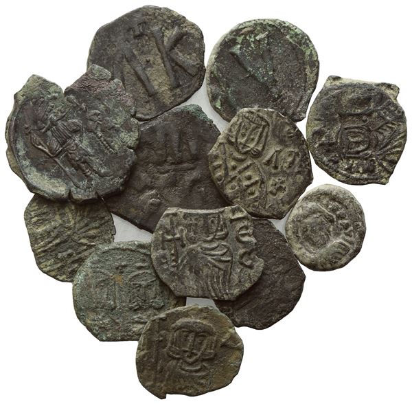  Lot of 10 Æ coins to be catalogued. Lot to be sold as is, no returns.