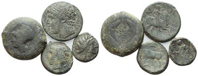 Lot Of 4 Æ Coins To Be Catalogued. Lot To Be Sold As Is, No Returns.