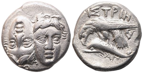 Moesia, Istros, Drachm, c. 340/330-313 BC; AR (5,23 g; 17,2 mm; 9 h)
