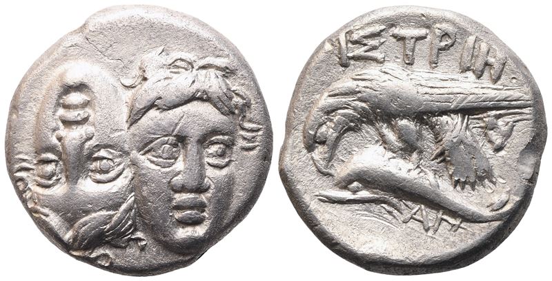 Moesia, Istros, Drachm, C. 340/330-313 Bc; Ar (5,23 G; 17,2 MM; 9 H)
