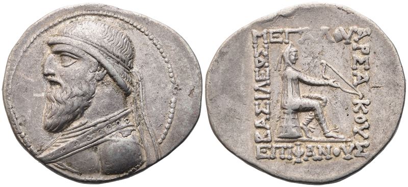 Kings Of Parthia, Mithradates II (129-88), Tetradrachm, Seleucia On The Tigris; Ar (16,03 G; 31,9...