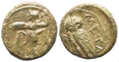 Lucania, Metapontion, Æ15, C. 225-200 Bc; Ar (2,53 G; 14 MM; 6 H)
