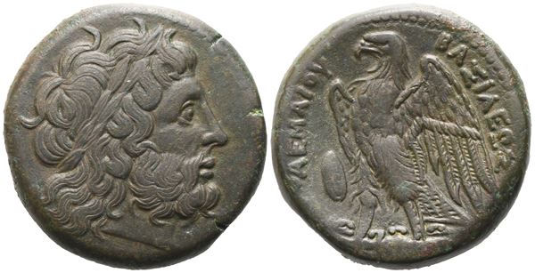 Ptolemaic Kings of Egypt, Ptolemy II Philadelphos (285-246 BC), Bronze, Uncertain mint in Sicily, c. 264-263; Æ (17,19 g; 24,7 mm; 12 h)