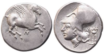 Akarnania, Anaktorion, Stater. C. 350-300 Bc; Ar (8,16 G; 22,2 MM; 10 H)