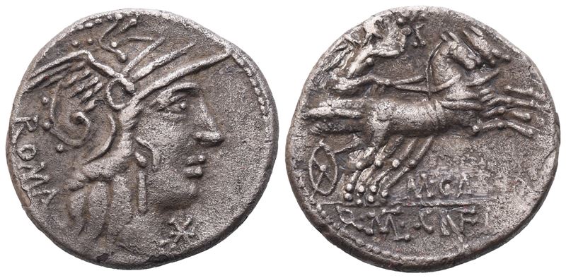 Marcus Calidius, Q. Metellus And Cn. Fulvius, Denarius, Rome, 117-116 Bc; Ar (3,90 G; 18,4 MM; 1 ...