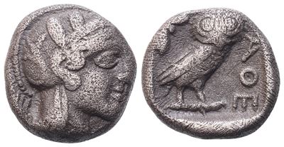 Attica, Athens, Drachm, C. 479-404 Bc; Ar (4 G; 13,6 MM; 9 H)