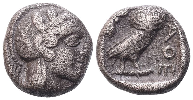 Attica, Athens, Drachm, C. 479-404 Bc; Ar (4 G; 13,6 MM; 9 H)