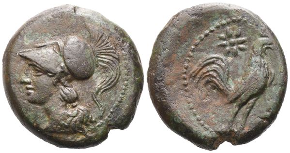 Campania, Cales, Litra, c. 265-240 BC; Æ (6,03 g; 19 mm; 2 h)