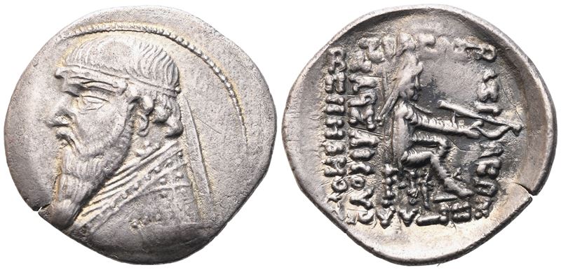 Kings Of Parthia, Mithradates II, Drachm, Ekbatana, 109-96/5 Bc; Ar (3,96 G; 22,5 MM; 12 H)