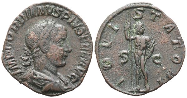 Gordian III (238-244), Sestertius, Rome, 240; Æ (21,71 g; 29,8 mm; 12 h)