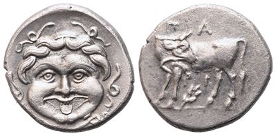 Mysia, Parion, Hemidrachm, 4th Century Bc; Ar (2,28 G; 14,4 MM; 6 H)