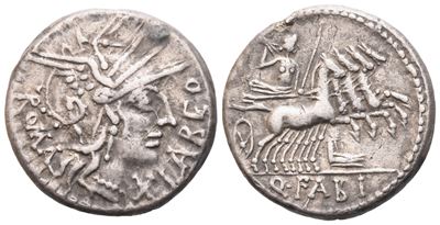 Q. Fabius Labeo, Denarius, Rome, 124 Bc; Ar (3,86 G; 18 MM; 1 H)