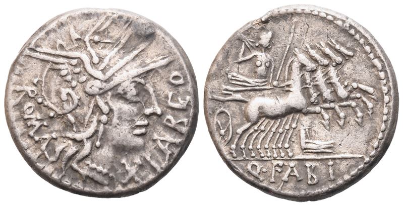 Q. Fabius Labeo, Denarius, Rome, 124 Bc; Ar (3,86 G; 18 MM; 1 H)