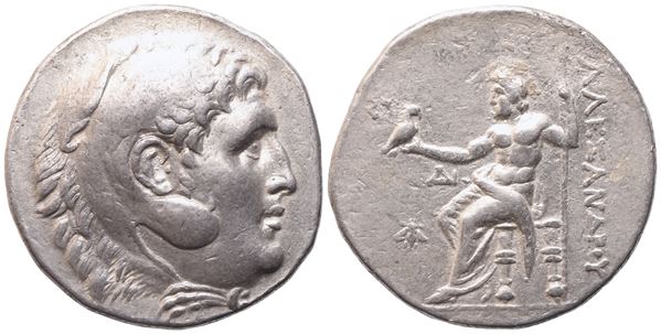 Kings of Macedon, Alexander III The Great (336-323), Tetradrachm (posthumous), Pegmamum, c. 215-200; AR (16,70 g; 29,2 mm; 11 h)